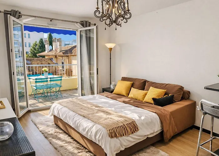 Frgk 'wilson Palace' Ac Wifi Fibre Terrasse 5min Des Plages * Antibes