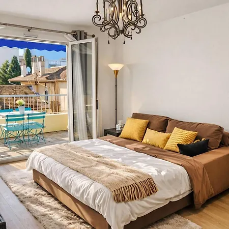 Frgk Wilson Palace Ac Wifi Fibre Terrasse 5min Des Plages * Antibes