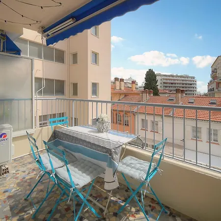 Апартаменты Frgk 'wilson Palace' Ac Wifi Fibre Terrasse 5min Des Plages Антиб
